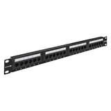 Патч-панель ExeGate EPP3-19-24-8P8C-C5e-110D (19", UTP, 24 port, cat.5e, KRONE&110(dual IDC), 1U, RoHS, Black, RTL)