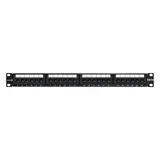 Патч-панель ExeGate EPP3-19-24-8P8C-C5e-110D (19", UTP, 24 port, cat.5e, KRONE&110(dual IDC), 1U, RoHS, Black, RTL)
