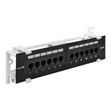 Патч-панель ExeGate EPPW-12-8P8C-C5e-FR (UTP, настенная, 12 port, cat.5e, KRONE&110(dual IDC), RoHS, Black, RTL)