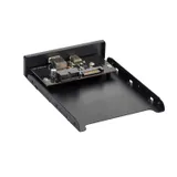 Планка USB на переднюю панель ExeGate U3H-617, 3,5", 1*USB3.0+1*TypeC, черная, металл, подсоединение к мат. плате
