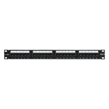 Патч-панель ExeGate EPP3-19-24-8P8C-C6-110D (19", UTP, 24 port, cat.6, KRONE&110(dual IDC), 1U, RoHS, Black, RTL)