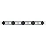 Патч-панель ExeGate EPP3-19-24-8P8C-C6-110D (19", UTP, 24 port, cat.6, KRONE&110(dual IDC), 1U, RoHS, Black, RTL)