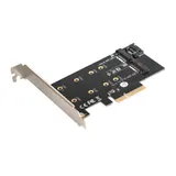 Переходник ExeGate EXE-509 (M.2 B key -> SATA + M.2 M Key -> PCI-E x4, для установки SSD M.2 B key и M key в слот PCI-E)