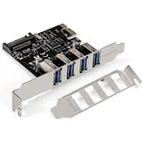 Контроллер ExeGate EXE-314 (PCI-E x1 v2.0, 4*USB3.0 ext., разъем доп.питания SATA 15pin, VIA Labs Chipset VL805)