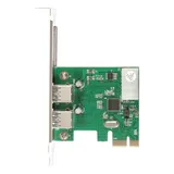 Контроллер ExeGate EXE-319 (PCI-E x1 v2.0, 2*USB3.0 ext., разъем доп.питания, ASMedia Chipset ASM1042)