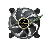 Кулер ExeGate EE97379-PWM (Al, LGA775/1150/1151/1155/1156/1200, TDP 65W, Fan 92mm, PWM 1200-2600RPM, Hydro bearing, 4pin, 11-24db, 180г, на защелках, с термопастой, RTL)