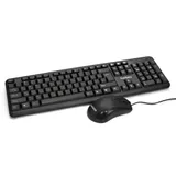Комплект ExeGate Professional Standard Combo MK120 (клавиатура влагозащищенная 104кл. + мышь оптическая 1000dpi, 3 кнопки и колесо прокрутки, длина кабелей 1,5м; USB, черный, Color Box)
