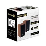 Акустическая система 2.0 ExeGate Tango 312 (питание USB, 2х3Вт (6Вт RMS), 80-20000Гц, темное дерево, Color Box)