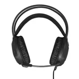 Полноразмерные игровые наушники с микрофоном (гарнитура) ExeGate Cosmos HS-704GL (регулировка оголовья, гибкий дежатель микрофона, объемный звук 7.1, длина кабеля 2.5м, динамик 50мм, 20-20000Гц, RGB подсветка, USB интерфейс, регулировка громкости, Color B