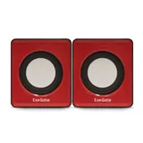 Акустическая система 2.0 ExeGate Disco 140 Red (питание USB, 2х3Вт (6Вт RMS), 100-20000Гц, красный, Color Box)
