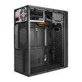 Корпус Minitower ExeGate BAA-105-01-AAA350 (mATX, БП AAA350 с вент. 8см, 2*USB, аудио, черный)
