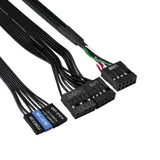 Корпус Minitower ExeGate BAA-105-01-AAA350 (mATX, БП AAA350 с вент. 8см, 2*USB, аудио, черный)