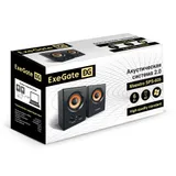Акустическая система 2.0 ExeGate Maestro SPS-605 (Активная, питание 220В, 2х3Вт, 30-18000Гц, цвет черный, дерево, Color Box)