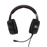 Полноразмерные игровые наушники с микрофоном (гарнитура) ExeGate Gaming HS-520G (регулировка оголовья, гибкий держатель микрофона, USB, 2x3.5мм, динамик 40мм, 20-20000Гц, длина кабеля 2.5м, регулировка громкости, RGB подсветка)