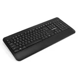 Клавиатура ExeGate Professional Standard LY-E5500M (USB, мультимедийная полноразмерная, влагозащищенная, 104кл., Enter большой, подставка под запястья, длина кабеля 1,35м, черная, Color Box)