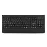 Клавиатура ExeGate Professional Standard LY-E5500M (USB, мультимедийная полноразмерная, влагозащищенная, 104кл., Enter большой, подставка под запястья, длина кабеля 1,35м, черная, Color Box)
