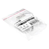 Модуль-вставка Keystone Jack RJ-45 ExeGate KJ-8P8C-U-C5e-180SH-Dual (Кат.5e, неэкранированная, 180 градусов, со шторками, IDC Krone/110)