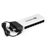 Коммутатор неуправляемый ExeGate EDES-1008C (8-портовый UTP 10/100Mbps, с функцией энергосбережения (Green Ethernet Technology), настольный/настенный)