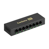 Коммутатор неуправляемый ExeGate EDES-1008D (8-портовый UTP 10/100Mbps, металлический корпус, с функцией энергосбережения (EEE), настольный/настенный)