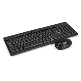 Комплект беспроводной ExeGate Professional Standard Combo MK260 (клавиатура мультимедийная полноразмерная влагозащищенная 113кл. + мышь оптическая 1200dpi, 4 кнопки и колесо прокрутки; USB, радиоканал 2,4 ГГц, радиус действия до 10м, черный, RTL)