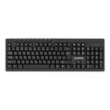 Комплект беспроводной ExeGate Professional Standard Combo MK260 (клавиатура мультимедийная полноразмерная влагозащищенная 113кл. + мышь оптическая 1200dpi, 4 кнопки и колесо прокрутки; USB, радиоканал 2,4 ГГц, радиус действия до 10м, черный, RTL)