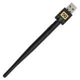 Сетевой адаптер Wi-Fi 4 ExeGate ETL-WN722N-2 (Беспроводной USB адаптер, Wi-Fi N (b/g/n), чипсет Realtek8188, до 150 Мбит/с на 2,4 ГГц, внешняя 4dBi антенна, USB 2.0)