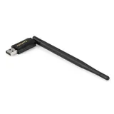 Сетевой адаптер Wi-Fi 4 ExeGate EDWA-137-N300-1 (Беспроводной USB адаптер, Wi-Fi N (b/g/n), чипсет Realtek8192, до 300 Мбит/с на 2,4 ГГц, внешняя 3dBi антенна, USB 2.0)