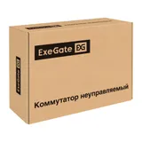 Коммутатор неуправляемый ExeGate EDGS-1006D.4PoE-65W (6-портовый гигабитный UTP 10/100/1000 Base-T: 4 порта IEEE 802.3af (PoE), мощность PoE: 15,4W, суммарно 65W, 2 порта RJ45 uplink, настенный/настольный, металлический корпус)