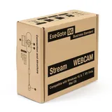 Веб-камера ExeGate Stream HD-4000 4K UHD AF (8Мп, 3840x2160, 30fps, H.264, автоматический фокус, защитная шторка, 4-линзовый объектив (стекло), стерео микрофон с шумоподавлением, универсальное крепление, USB, кабель 1,5 м, Windows® 7/8/10/11, Mac OS 10.6 