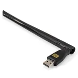 Сетевой комбо-адаптер Wi-Fi 6 + Bluetooth ExeGate EDWA-BT53-AX900 (BT5.3, Dual Band Wi-Fi AX (a/b/g/n/ax), чипсет Realtek8851, 2.4 ГГц до 286 Мбит/с + 5.8 ГГц до 600 Мбит/с, 1x5dBi внешняя антенна, USB 2.0)
