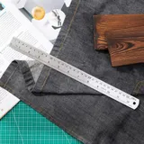  Линейка стальная Deli DL8030Y 300мм нержавеющая сталь