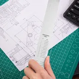  Линейка стальная Deli DL8100Y 1000мм нержавеющая сталь