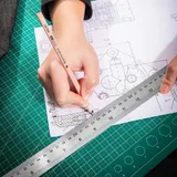  Линейка стальная Deli DL8050Y 500мм нержавеющая сталь