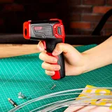 Инфракрасный пирометр (термометр) с цветным дисплеем Deli DL333380A -30…380°C