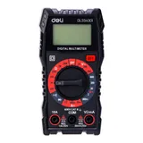  Многофункциональный цифровой мультиметр Deli DL334301 напряж. 0,2-600В, сила тока 0,02-10А, сопр. 0,0002-20 МОм, ЖК-дисплей