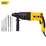 Перфоратор Deli DL-DC26-E1 (800Вт, 3Дж, 5500уд/мин, 1150об/мин, кейс, в комплекте 3 бура,пика, долото)