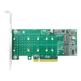 Адаптер Linkreal LRNV95N8 PCIe x8 to 2-Port M.2 NVMe Adapter {50} (300701)