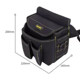 Поясная сумка монтажника Deli DL-P4 220 x 200 x 140мм, 6 карманов, ткань Оксфорд 600D