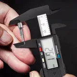  Электронный штангенциркуль Deli DL90150 150мм, метрическая/дюймовая конвертация, пластик, светодиодный дисплей