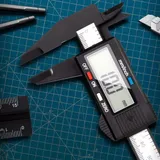  Электронный штангенциркуль Deli DL90150 150мм, метрическая/дюймовая конвертация, пластик, светодиодный дисплей