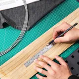  Линейка стальная Deli DL8020Y 200мм нержавеющая сталь