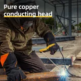 Электрододержатель Deli DL23800A  500гр, макс. сила тока 800A, длина 295мм, диаметр электрода 6,3-10мм, площадь поперечного сечения кабеля 70-95 кв.мм