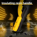 Электрододержатель Deli DL23800A  500гр, макс. сила тока 800A, длина 295мм, диаметр электрода 6,3-10мм, площадь поперечного сечения кабеля 70-95 кв.мм