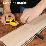  Шнур разметочный отбивочный автоматический Deli DL23 элевационный, диапазон высоты 0,45-1,2м, резьба 5/8", чехол в комплекте