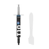 Термопаста ALSEYE T10 Thermal conductivity: 13.9W/m-k
 Color: Gray
 Conductivity: non-conductive specific gravity: 2.7g / cm³@25℃
 Capacity: 1.2ml
 Weight: 2G