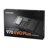 Твердотельный накопитель SSD Samsung M.2 2280 250GB 970 EVO Plus Client SSD PCIe Gen3x4 with NVMe, 3500/2300, IOPS 250/550K, MTBF 1.5M, 3D NAND TLC, 512MB, 150TBW, NVMe 1.3, 