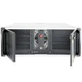 Корпус Chenbro 4U RM41300G For Tesla GPU (можно установить 4шт Tesla/Quadro), MB 12"x13", 3x5.25"+2x3.5" Internal 3.5"+Slim ODD, 120mm FAN, wo PSU (RM41300-FS81) Идеальное решение для Рабочей станции