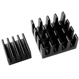 Набор радиаторов ACD RA027  Black Aluminum Heat Sink set (14*14*7mm + 9*9*5mm) for Raspberry Pi3 B, Pi3 B+, Pi4