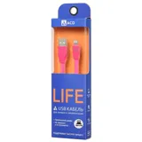 Кабели USB ACD USB кабель ACD-Life Lightning ; USB-A TPE, 1м, маджента (ACD-U920-P5M)