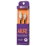 Кабели USB ACD USB кабель ACD-Allure MicroUSB ; USB-A Кожа, 1м, черный (ACD-U926-M1B)